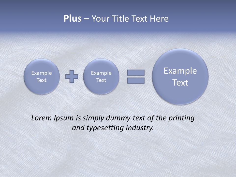 A Blue Textured Fabric Powerpoint Presentation PowerPoint Template