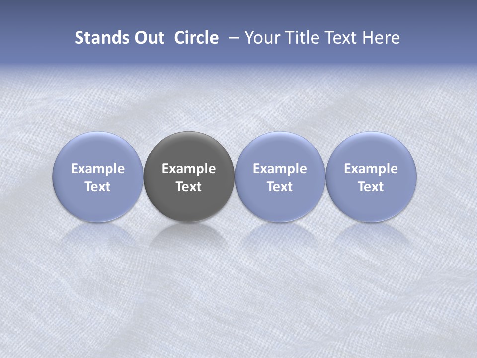 A Blue Textured Fabric Powerpoint Presentation PowerPoint Template