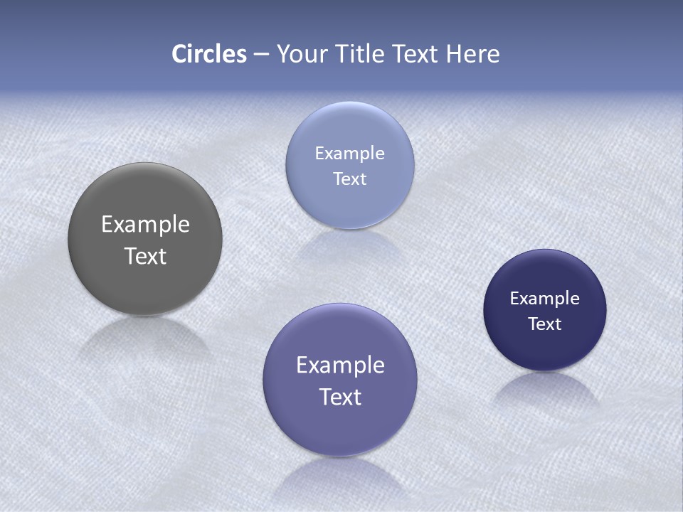 A Blue Textured Fabric Powerpoint Presentation PowerPoint Template