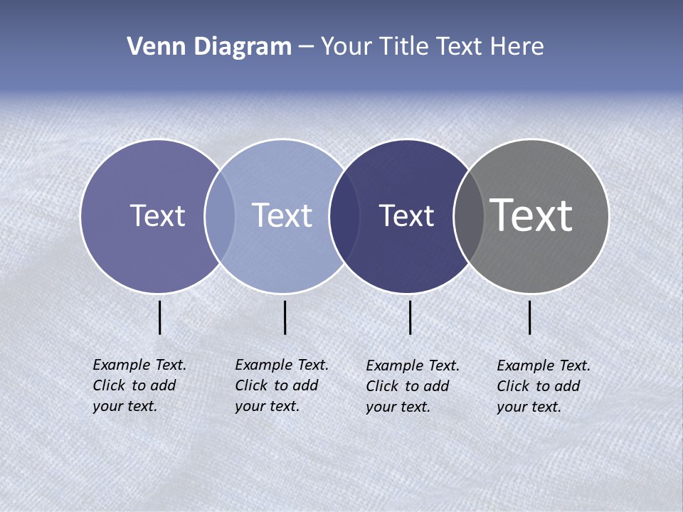 A Blue Textured Fabric Powerpoint Presentation PowerPoint Template