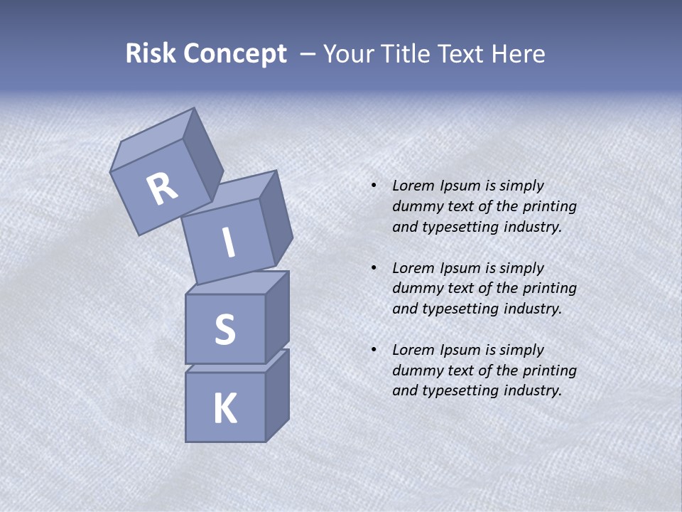 A Blue Textured Fabric Powerpoint Presentation PowerPoint Template