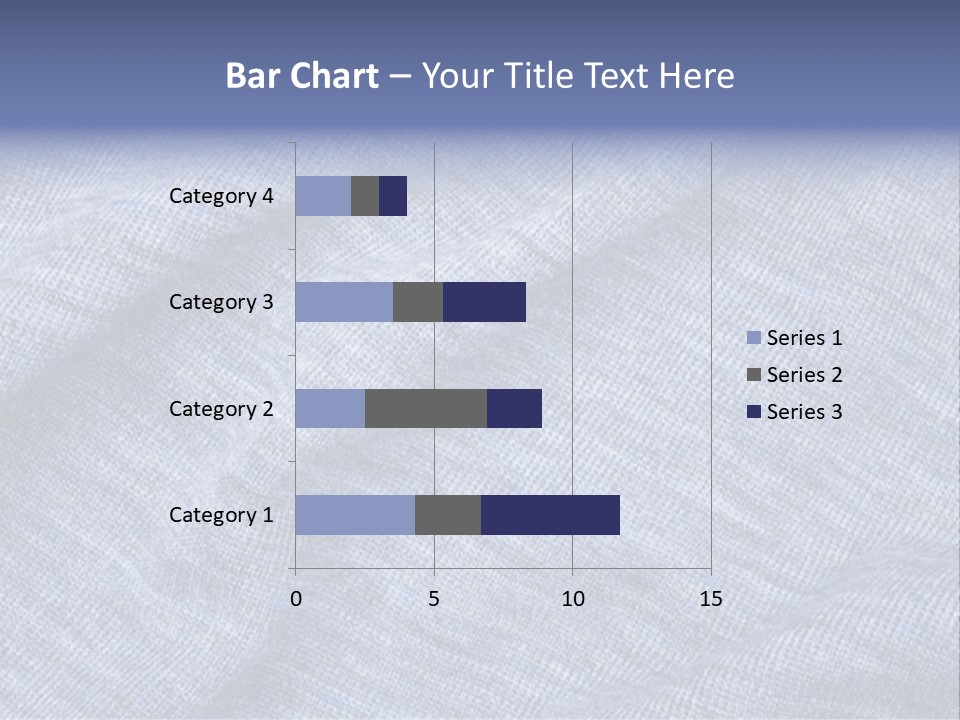 A Blue Textured Fabric Powerpoint Presentation PowerPoint Template