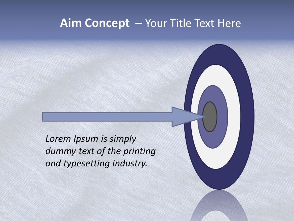 A Blue Textured Fabric Powerpoint Presentation PowerPoint Template