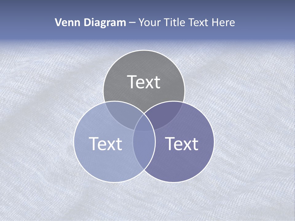 A Blue Textured Fabric Powerpoint Presentation PowerPoint Template