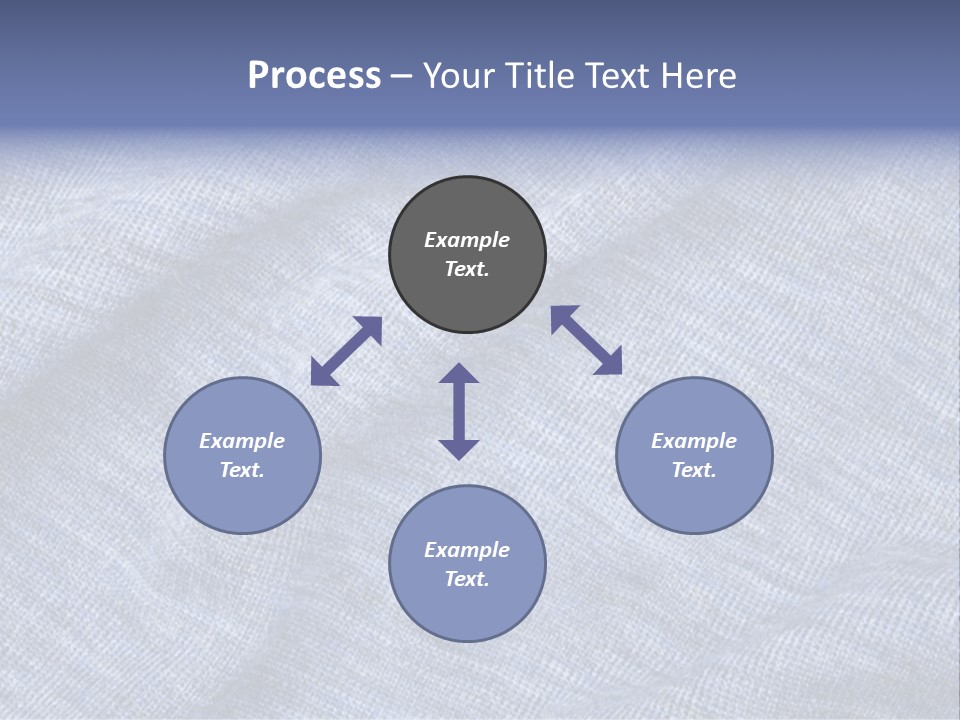 A Blue Textured Fabric Powerpoint Presentation PowerPoint Template