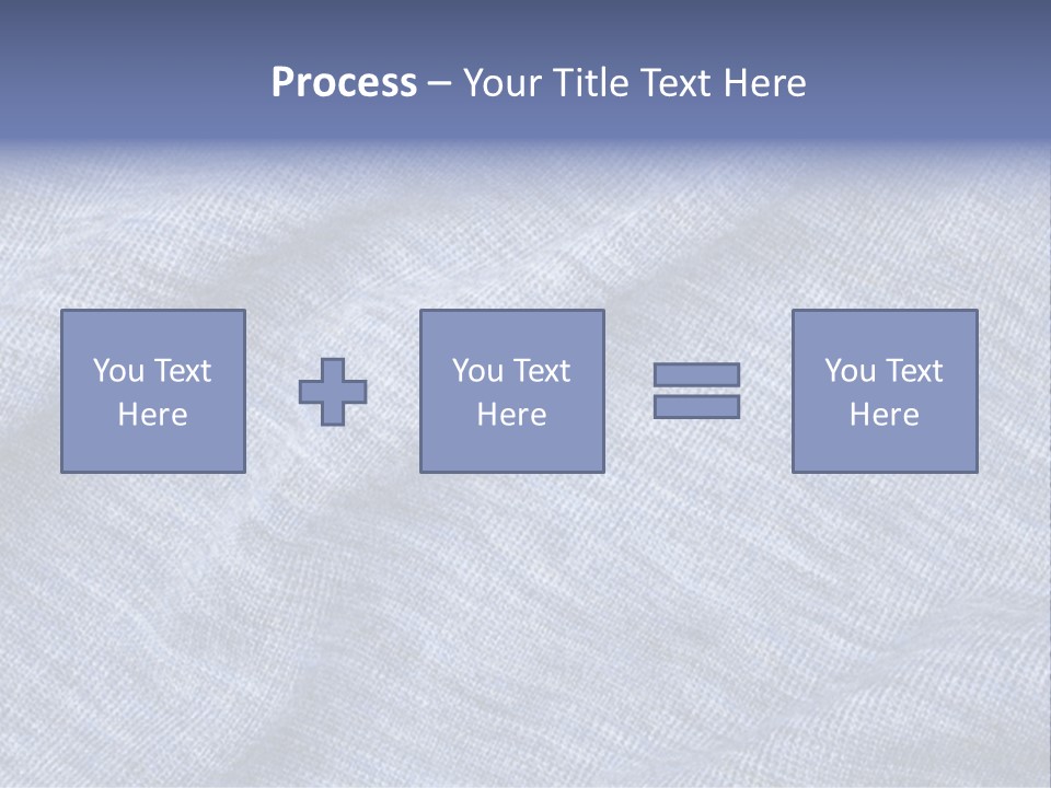 A Blue Textured Fabric Powerpoint Presentation PowerPoint Template
