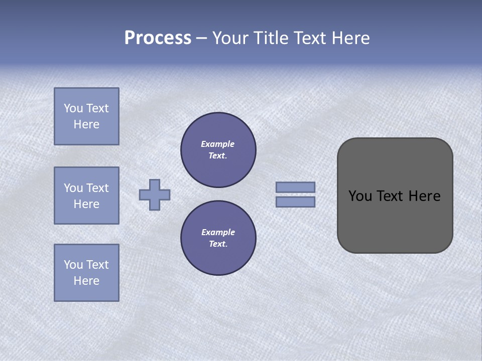 A Blue Textured Fabric Powerpoint Presentation PowerPoint Template