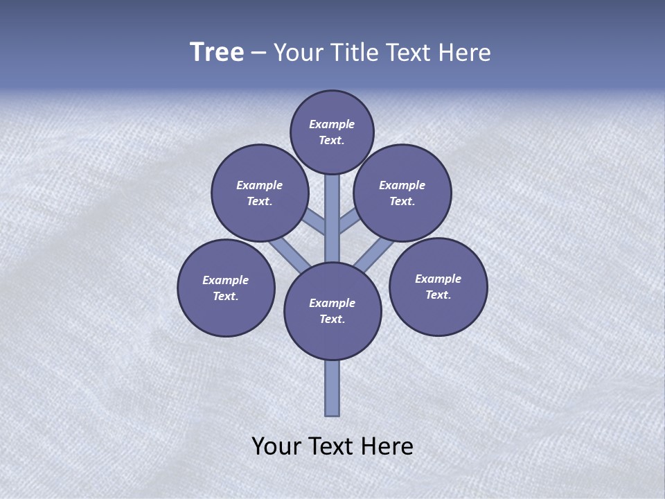 A Blue Textured Fabric Powerpoint Presentation PowerPoint Template