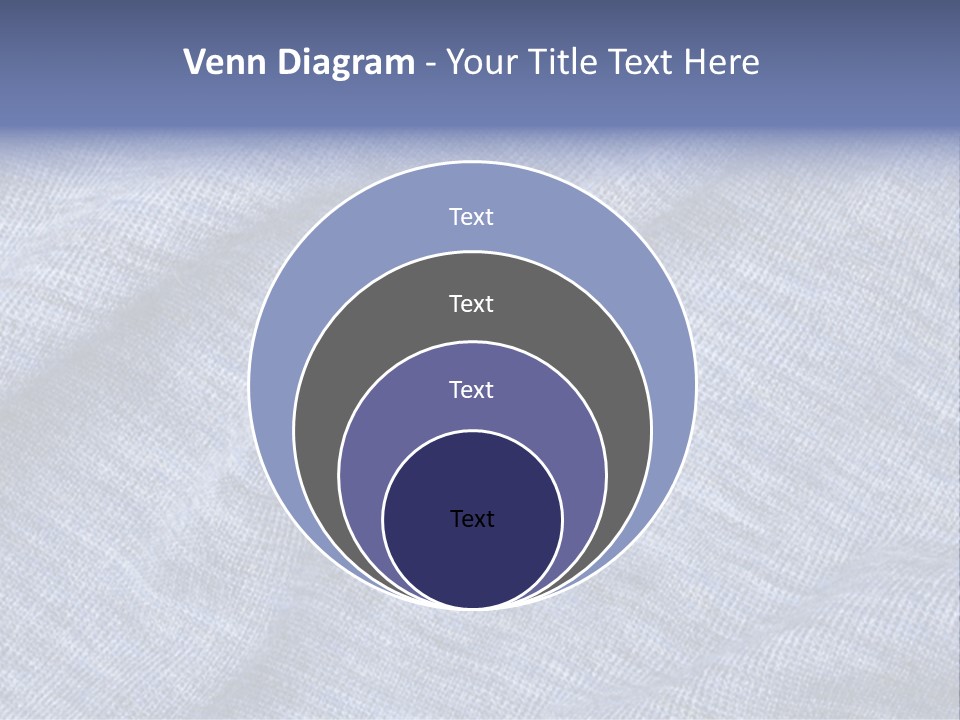 A Blue Textured Fabric Powerpoint Presentation PowerPoint Template