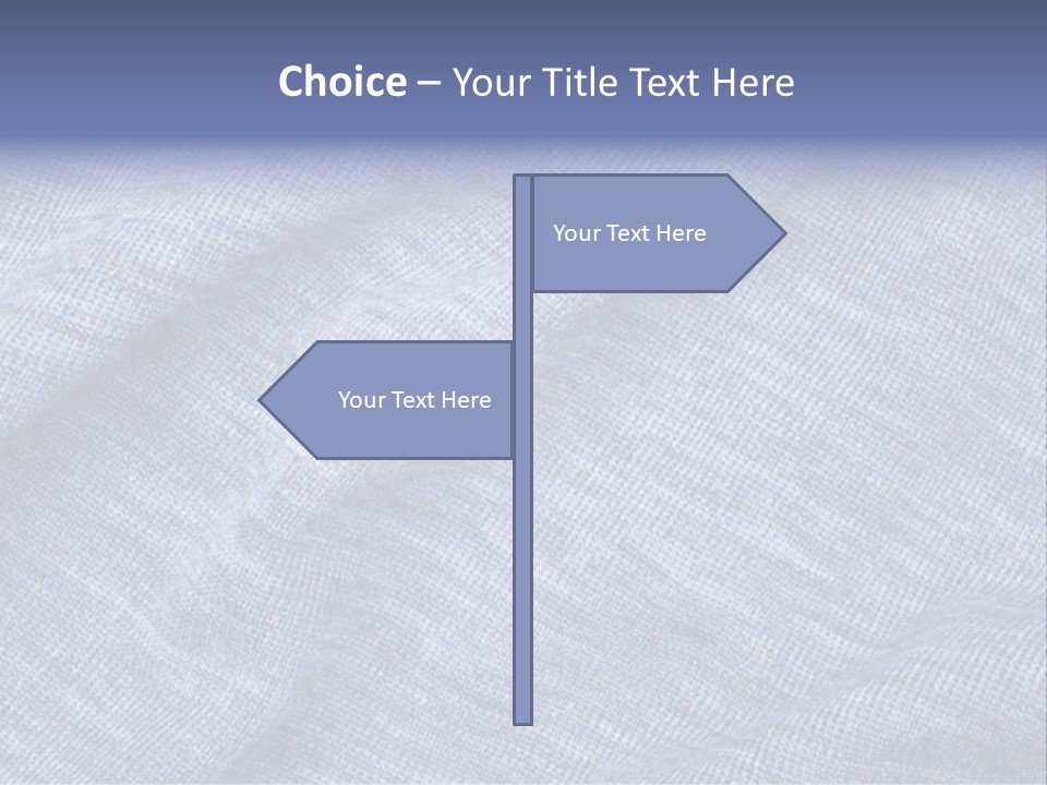 A Blue Textured Fabric Powerpoint Presentation PowerPoint Template