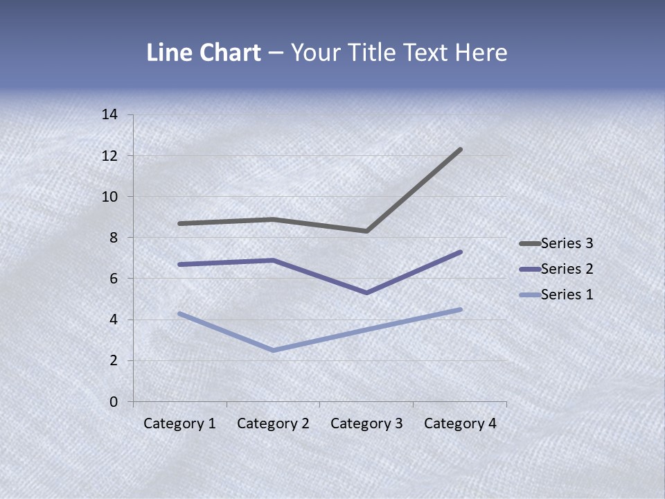 A Blue Textured Fabric Powerpoint Presentation PowerPoint Template