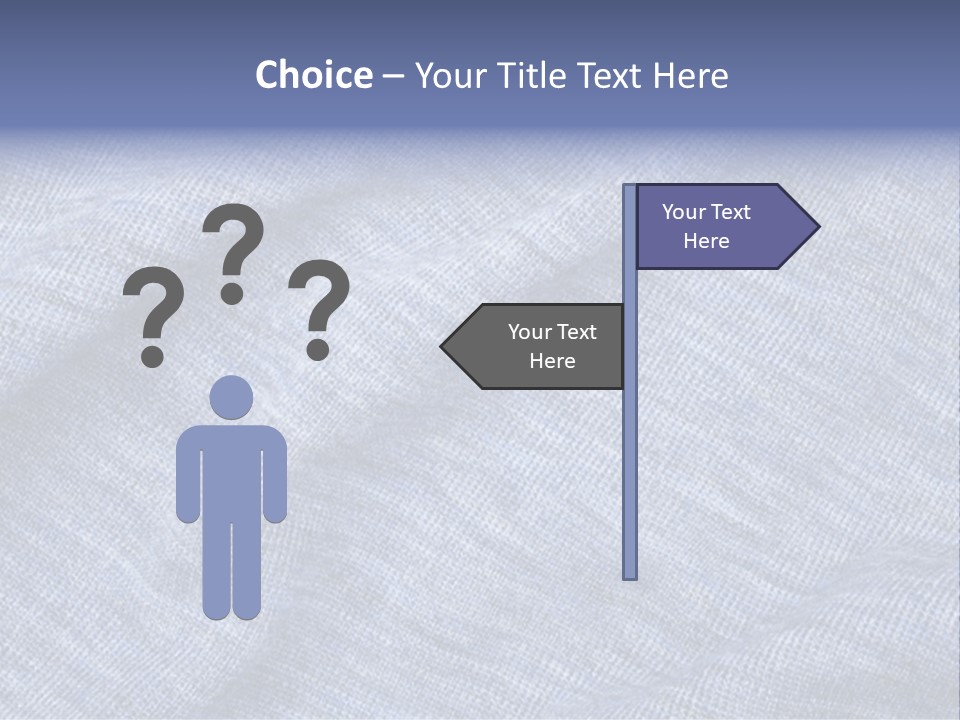 A Blue Textured Fabric Powerpoint Presentation PowerPoint Template