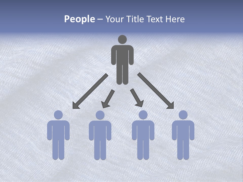 A Blue Textured Fabric Powerpoint Presentation PowerPoint Template