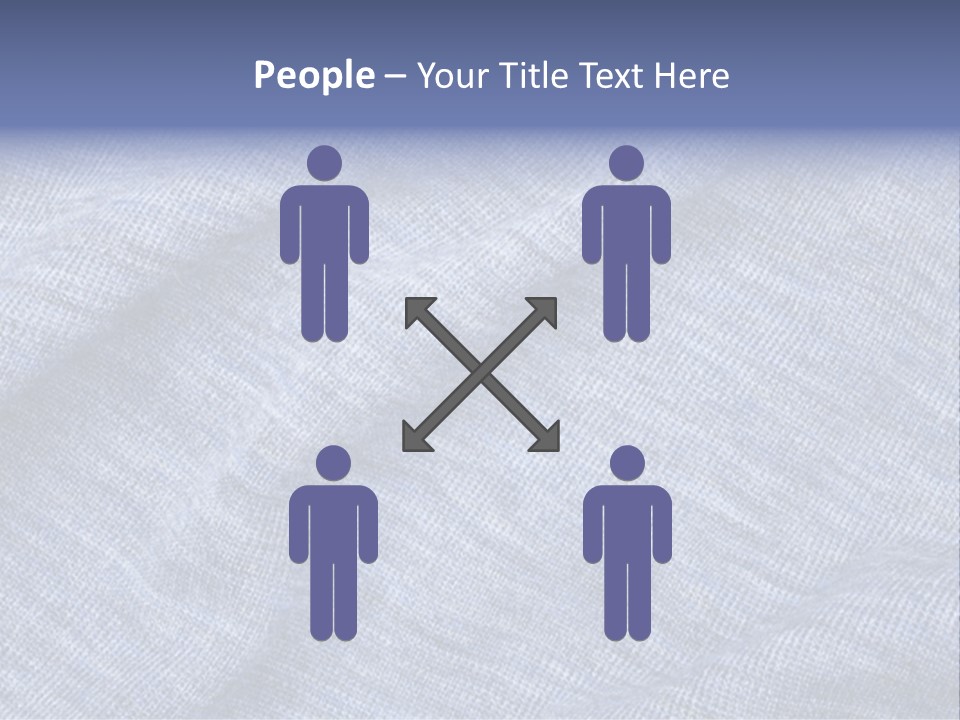 A Blue Textured Fabric Powerpoint Presentation PowerPoint Template