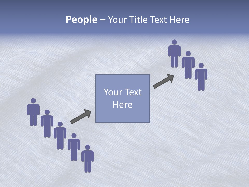 A Blue Textured Fabric Powerpoint Presentation PowerPoint Template