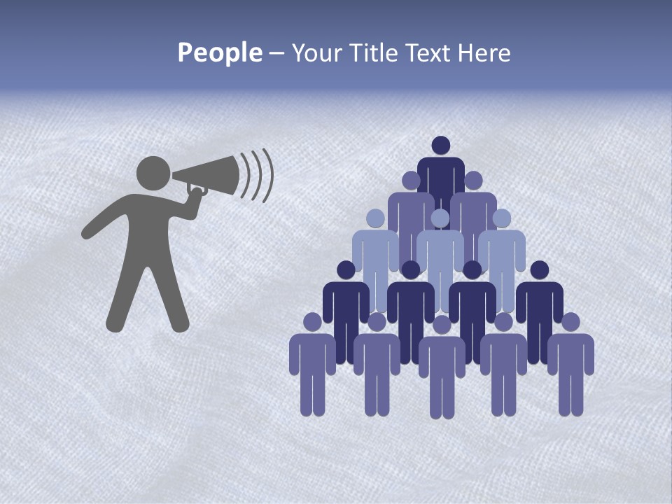 A Blue Textured Fabric Powerpoint Presentation PowerPoint Template