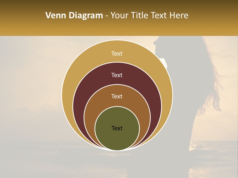 A Silhouette Of A Woman Holding A Child On A Beach PowerPoint Template