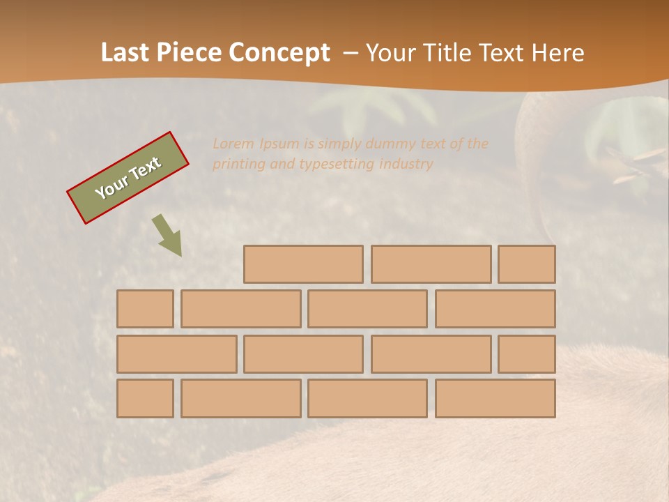 A Goat Standing On Top Of A Pile Of Rocks PowerPoint Template