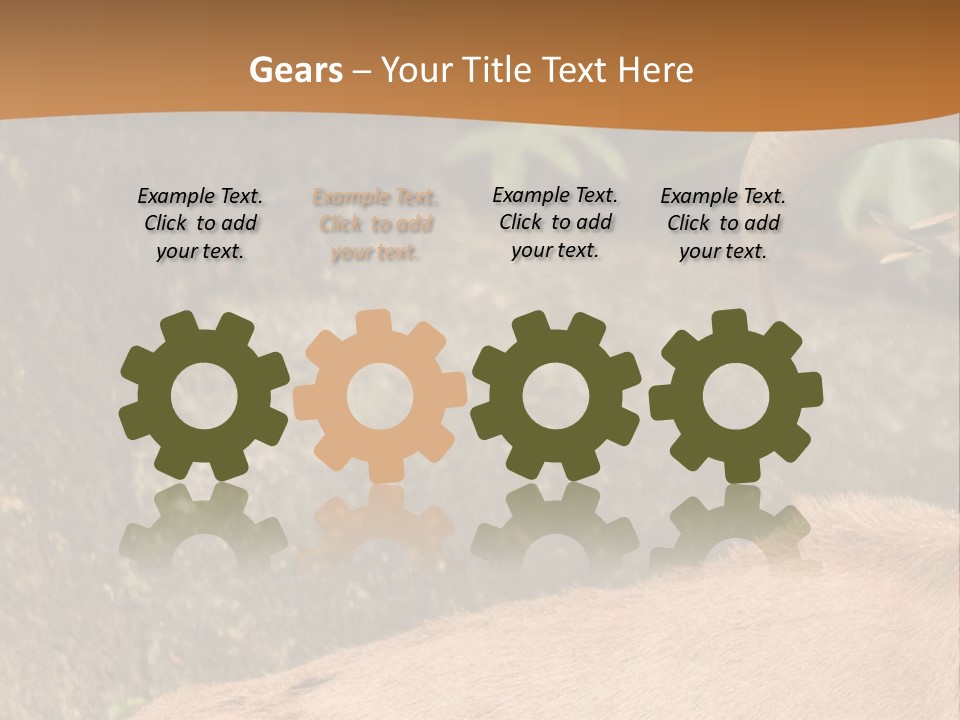 A Goat Standing On Top Of A Pile Of Rocks PowerPoint Template