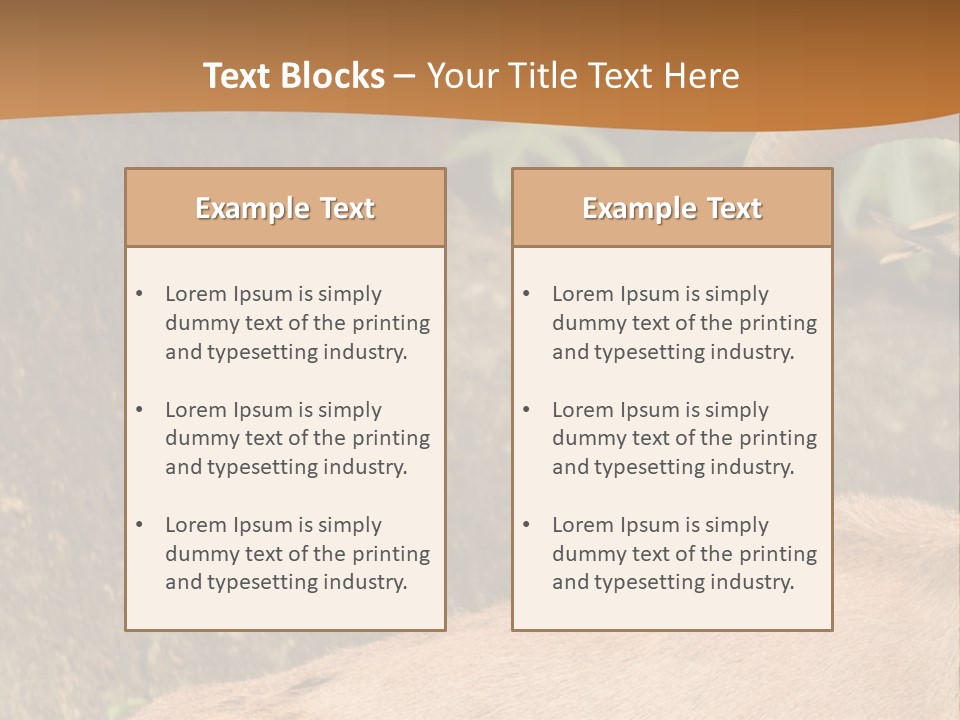 A Goat Standing On Top Of A Pile Of Rocks PowerPoint Template