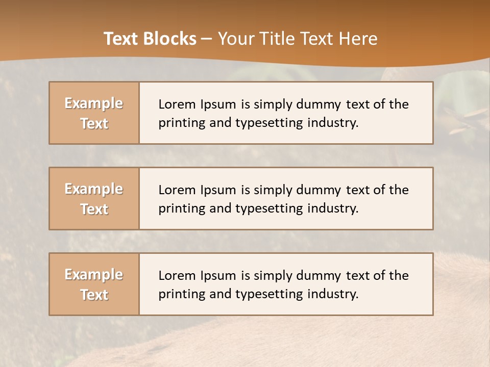 A Goat Standing On Top Of A Pile Of Rocks PowerPoint Template