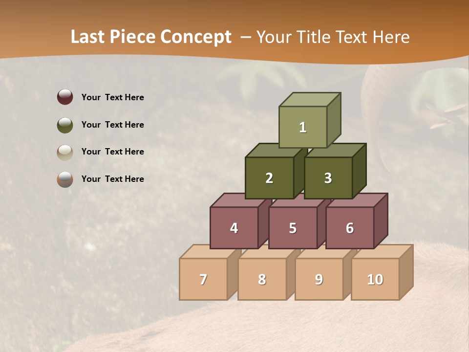 A Goat Standing On Top Of A Pile Of Rocks PowerPoint Template