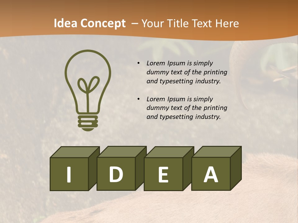 A Goat Standing On Top Of A Pile Of Rocks PowerPoint Template