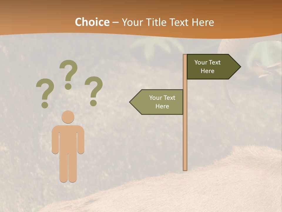 A Goat Standing On Top Of A Pile Of Rocks PowerPoint Template