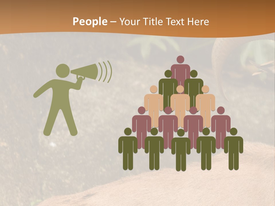 A Goat Standing On Top Of A Pile Of Rocks PowerPoint Template