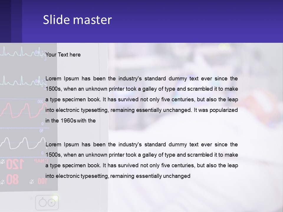 A Medical Powerpoint Presentation With A Hospital Bed In The Background PowerPoint Template