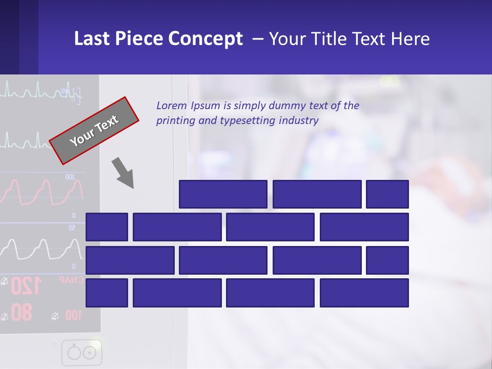 A Medical Powerpoint Presentation With A Hospital Bed In The Background PowerPoint Template