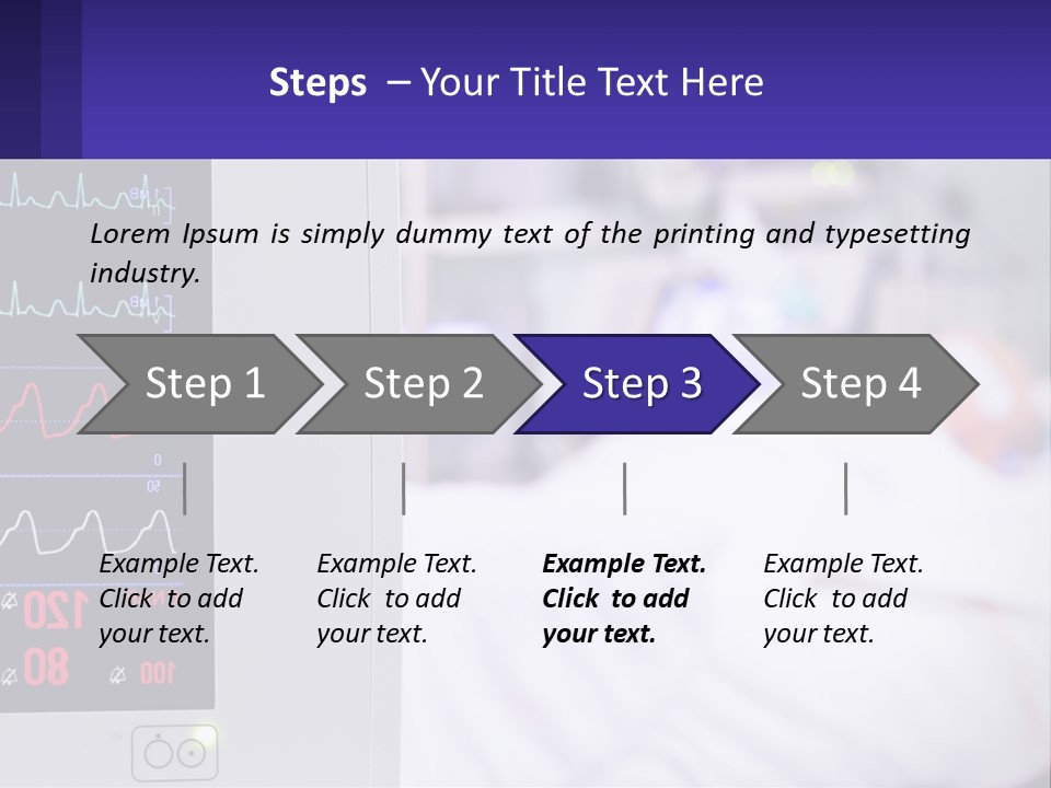 A Medical Powerpoint Presentation With A Hospital Bed In The Background PowerPoint Template