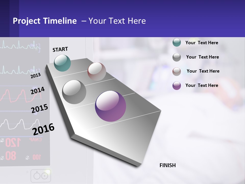 A Medical Powerpoint Presentation With A Hospital Bed In The Background PowerPoint Template