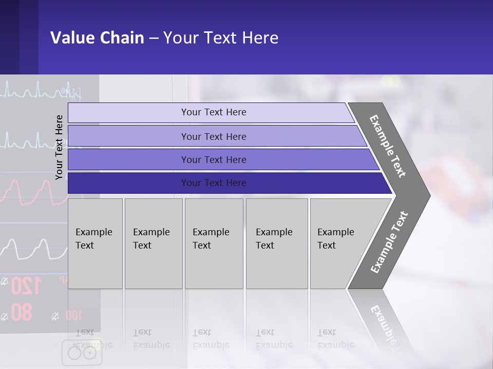 A Medical Powerpoint Presentation With A Hospital Bed In The Background PowerPoint Template