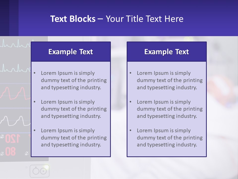 A Medical Powerpoint Presentation With A Hospital Bed In The Background PowerPoint Template