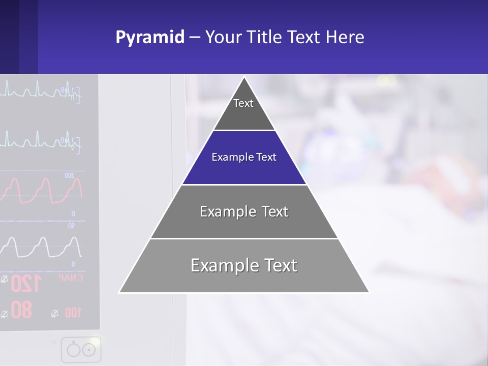 A Medical Powerpoint Presentation With A Hospital Bed In The Background PowerPoint Template