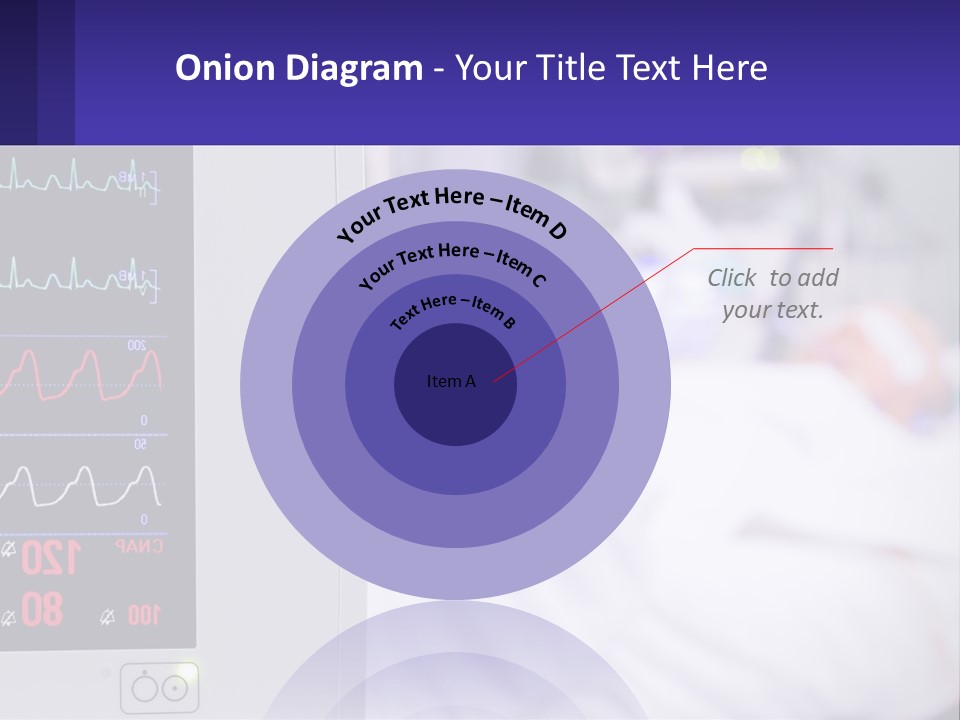A Medical Powerpoint Presentation With A Hospital Bed In The Background PowerPoint Template