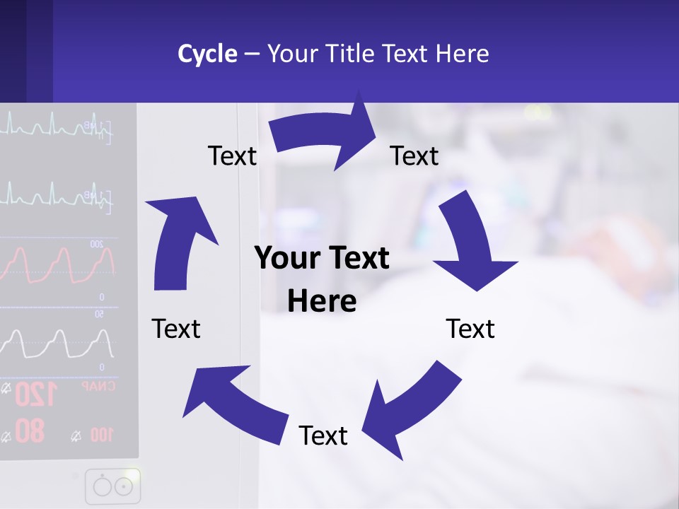 A Medical Powerpoint Presentation With A Hospital Bed In The Background PowerPoint Template