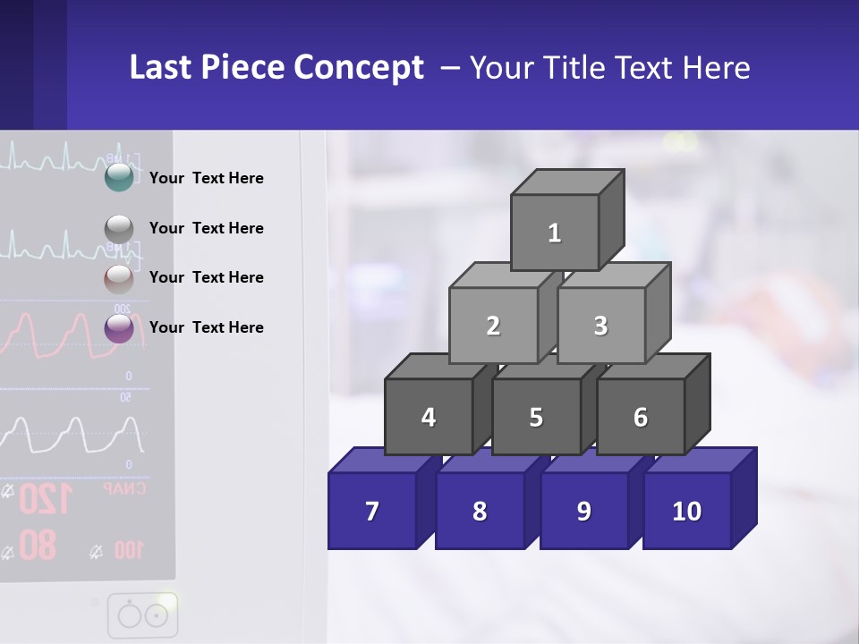 A Medical Powerpoint Presentation With A Hospital Bed In The Background PowerPoint Template