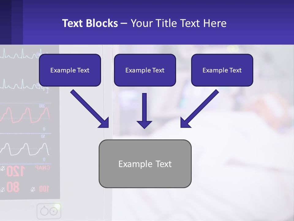 A Medical Powerpoint Presentation With A Hospital Bed In The Background PowerPoint Template