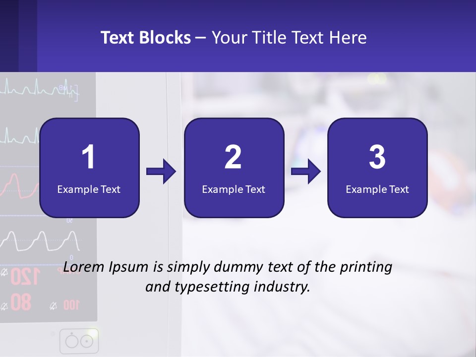 A Medical Powerpoint Presentation With A Hospital Bed In The Background PowerPoint Template