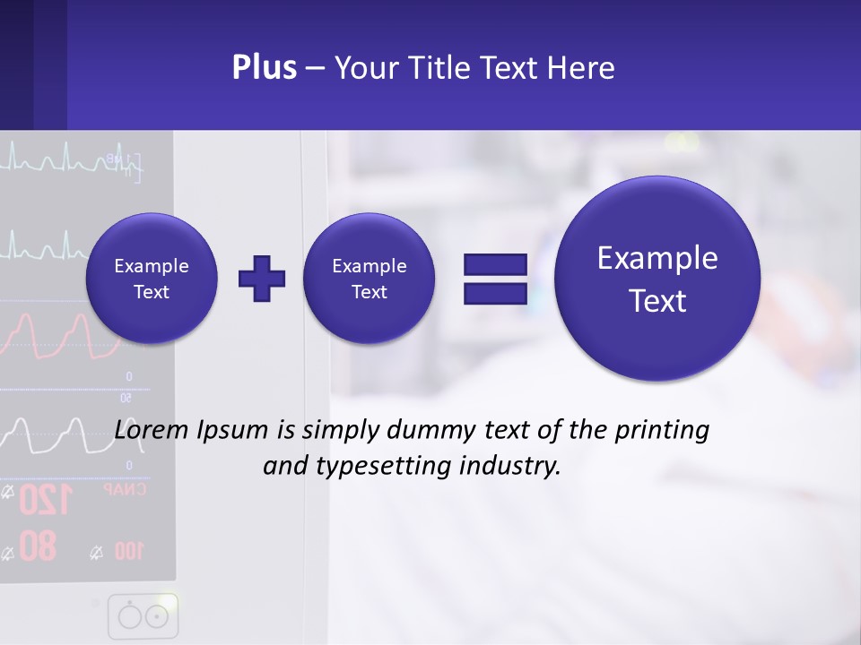 A Medical Powerpoint Presentation With A Hospital Bed In The Background PowerPoint Template