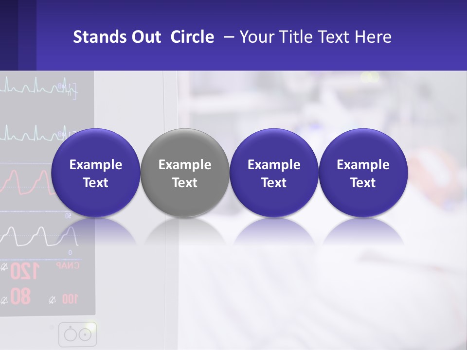 A Medical Powerpoint Presentation With A Hospital Bed In The Background PowerPoint Template