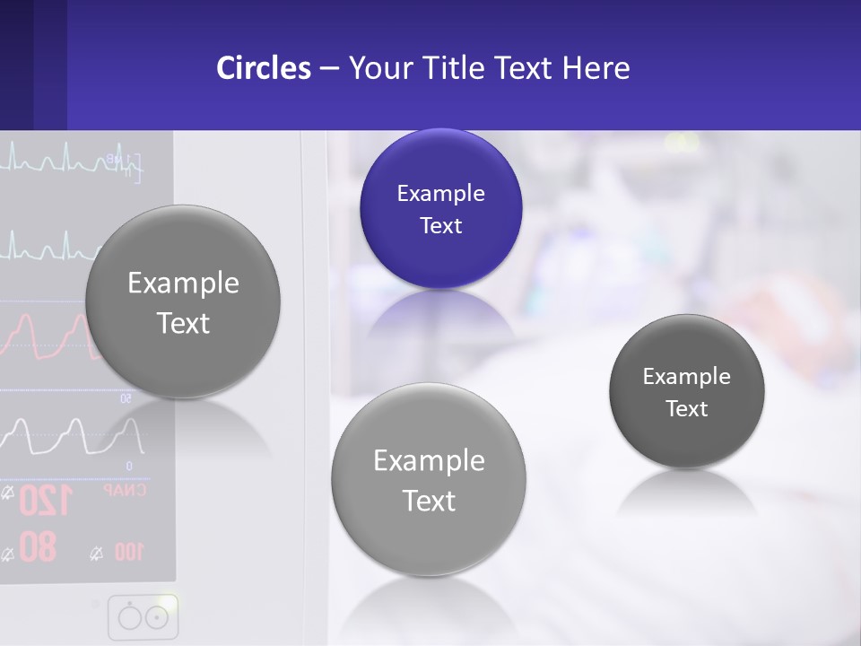 A Medical Powerpoint Presentation With A Hospital Bed In The Background PowerPoint Template