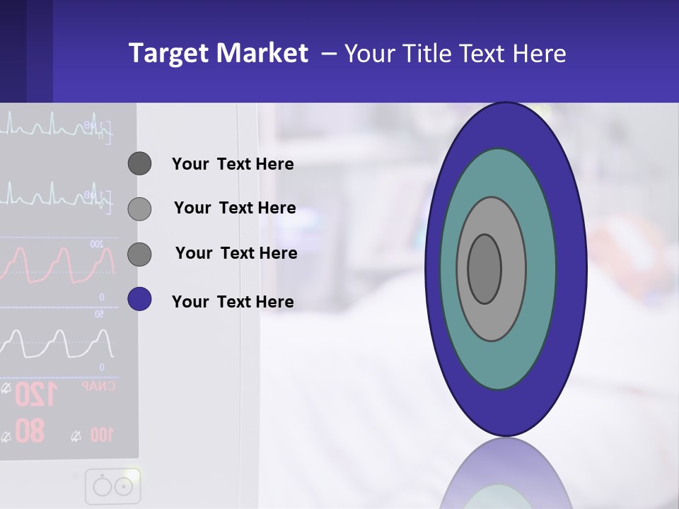 A Medical Powerpoint Presentation With A Hospital Bed In The Background PowerPoint Template
