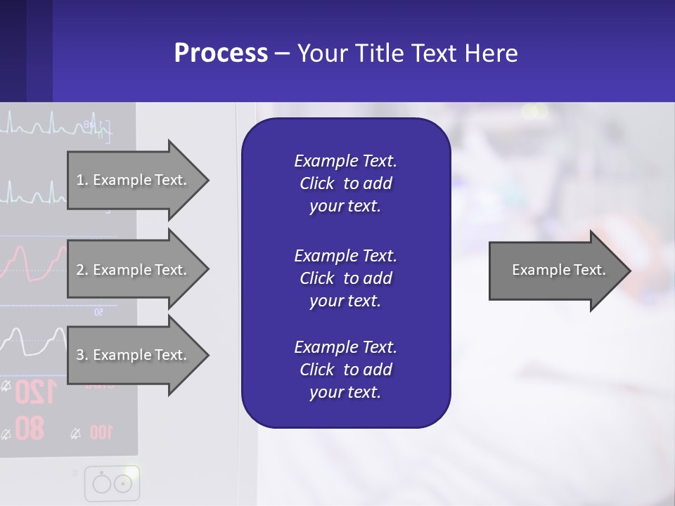 A Medical Powerpoint Presentation With A Hospital Bed In The Background PowerPoint Template