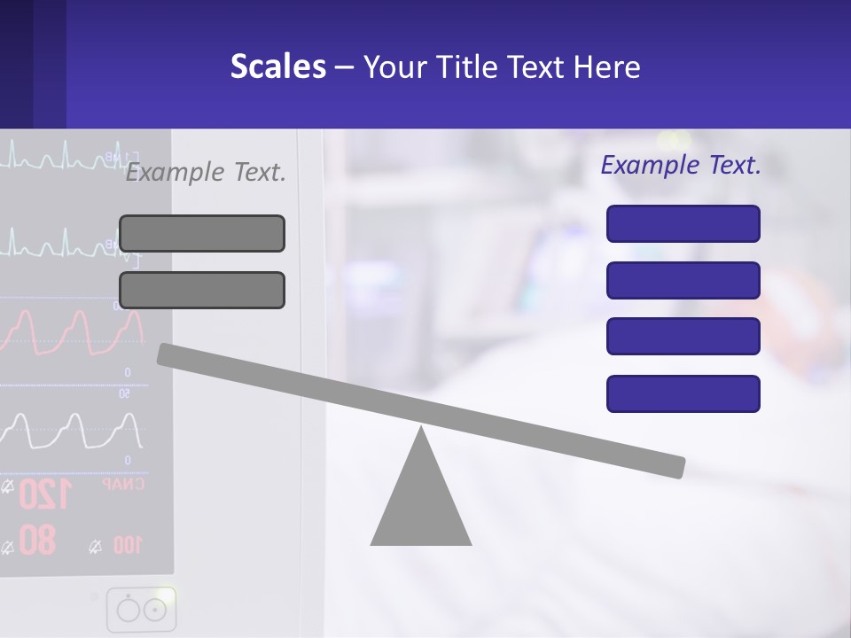 A Medical Powerpoint Presentation With A Hospital Bed In The Background PowerPoint Template