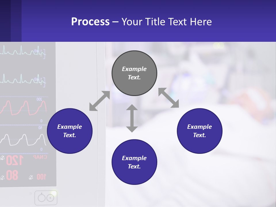 A Medical Powerpoint Presentation With A Hospital Bed In The Background PowerPoint Template