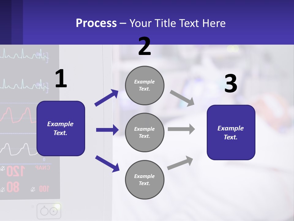 A Medical Powerpoint Presentation With A Hospital Bed In The Background PowerPoint Template