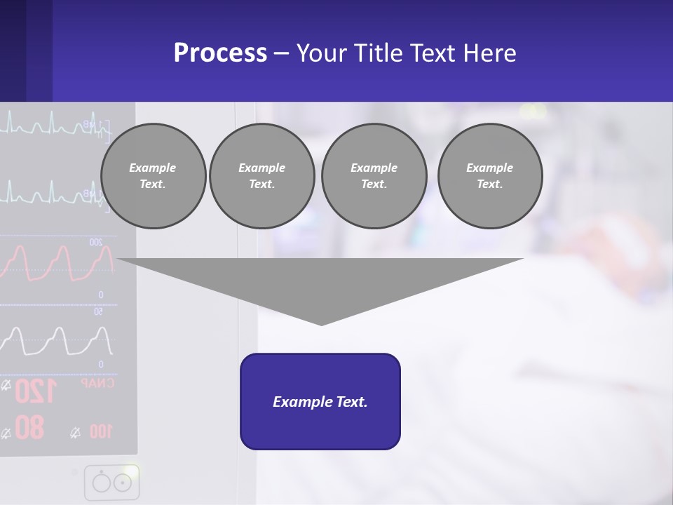 A Medical Powerpoint Presentation With A Hospital Bed In The Background PowerPoint Template